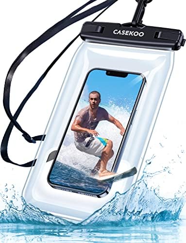 [Anti-Elveszett & Sosem Szivárgás] CASEKOO Úszó Vízálló Telefon Tok [Nagy légzsák Megfelelő Felhajtóerő] 115FT vízálló mobiltelefon
