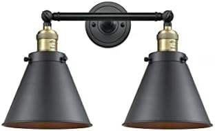 Újítások 208-BAB-M13-BK-2. LED Fény Vintage Szabályozható LED Fürdőszoba Lámpatest, Fekete Antik Réz