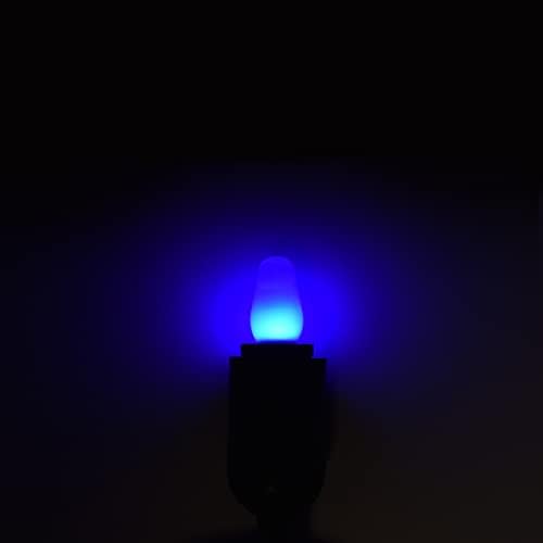 LUXRITE 12-Pack C7 LED Kék Csere Izzók Karakterlánc Fények, 0.5 W, Törhetetlen Színes Gyertyatartót Izzó, Zárt Lámpatest