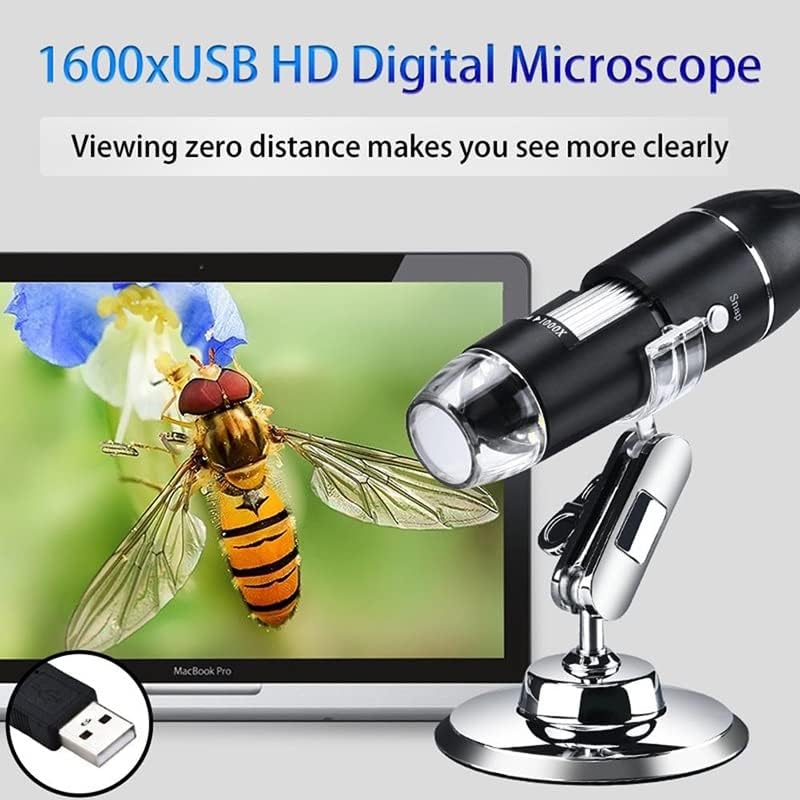 Mikroszkóp Kiegészítők Állítható 1600X Digitális Mikroszkóp Kézi Hordozható Digitális USB Nagyító Labor Fogyóeszközök (Szín
