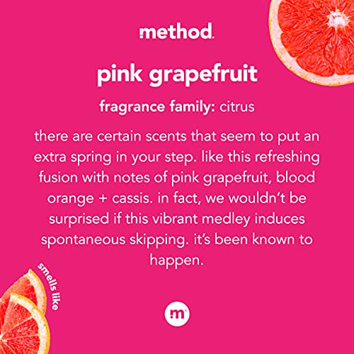 A módszer Gél folyékony Szappan Utántöltő, Rózsaszín Grapefruit, Újrahasznosítható Üveg, 34 oz, 4 csomag