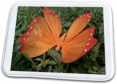 3dRose SmudgeArt Photography Art design - Narancs Pillangó - Fürdőszoba Kád Szőnyeg Szőnyeg (szőnyeg-26624-1)