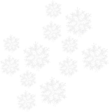 Műanyag Nagy Hópehely Medál Három Darab Készlet Karácsonyi Díszek Medál Fehér Karácsony Hópehely Forró Csillár Kristály