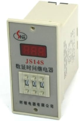 LARRO AC380V 1-999 Másodpercig 50/60Hz Digitális Idő Relé 3PDT JS14S