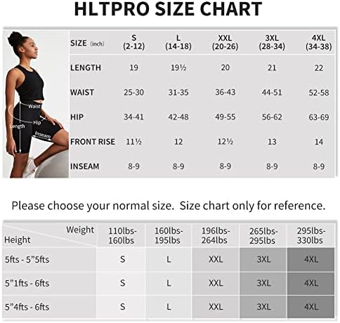 HLTPRO 3 Csomag, Motoros Nadrág, Nőknek(Reg & Plus Size) - Magas Derék Vajas Puha 8 Női Rövidnadrág Edzés, Jóga, Futás