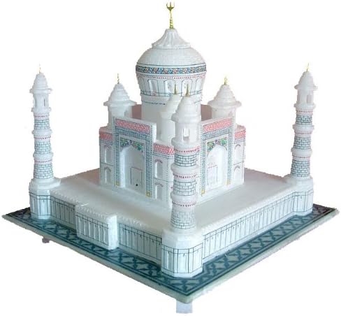 Márvány India Souvinir Gyűjthető Kézműves Taj Mahal/Tajmahal Replika (12 Hüvelyk x 12 Inch x 12 Hüvelyk)
