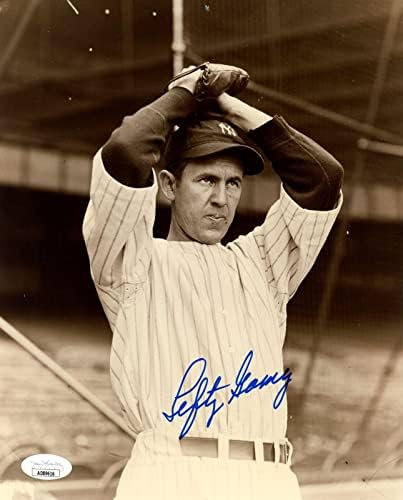 Lefty Gomez HOF Dedikált 8x10 Fotó New York Yankees SZÖVETSÉG - Dedikált MLB Fotók