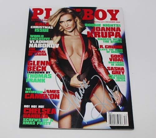 A Real Housewives of Miami Szexi Joanna Krupa Hiteles, Aláírt Aláírt a Playboy Magazin Loa