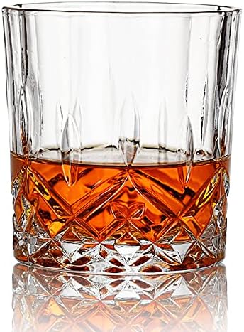 NKADKNS Ultra Clear Kristály Whiskys Üveg, 10oz/300 ml Régimódi Üveg, szájjal fújt Bár Dobon a Bourbon/Ír/Konyak/Alkohol,
